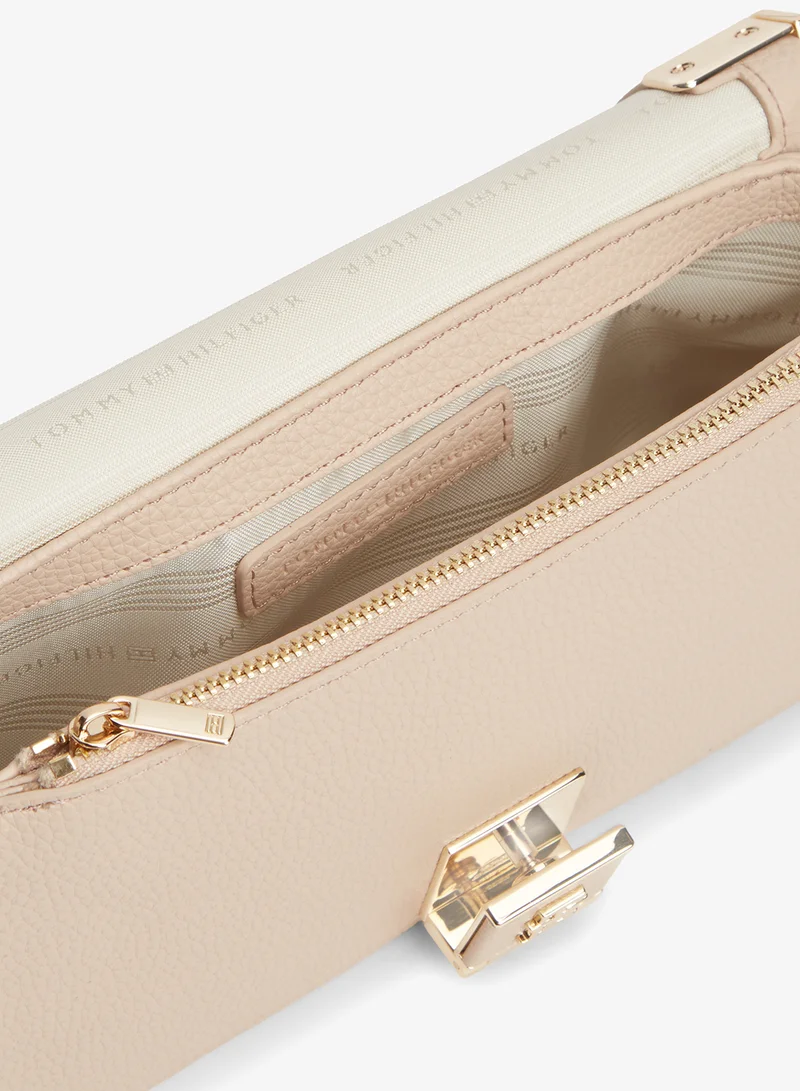 Tommy Hilfiger Misty Blush TH Monogram Chain Strap Crossbody Bag for Women | Best Price UAE